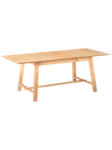 Beliani Esszimmertisch BARNES in Braun - (W) 90 x (H) 76 x (L) 160 cm