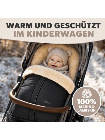 Kinderhaus Blaubär Kinderwagenfellsack CORTINA TOP in Schwarz