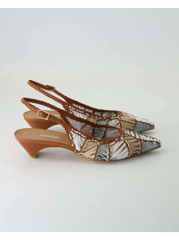 George Watts Slingpumps in Braun