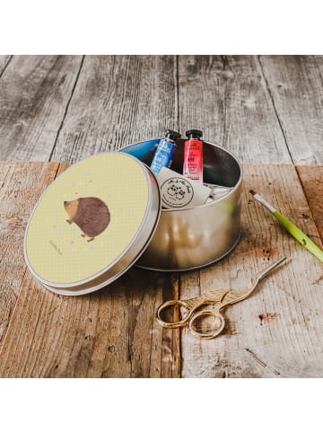 Mr. & Mrs. Panda Kaffeedose Igel Herzen ohne Spruch in Gelb Pastell