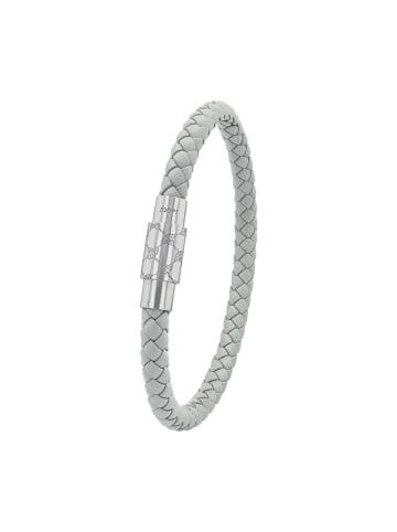 JOOP! Armband Edelstahl, Leder in Silber