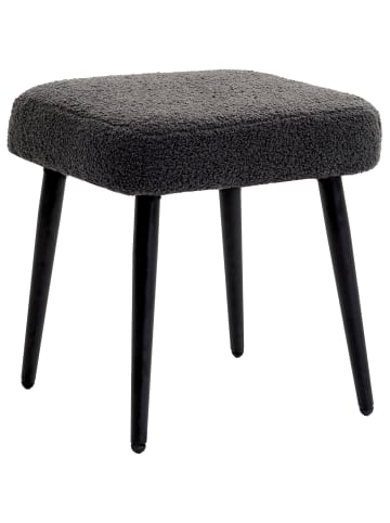 HOMCOM Fußhocker-42L x 42B x 44H cm-Dunkelgrau