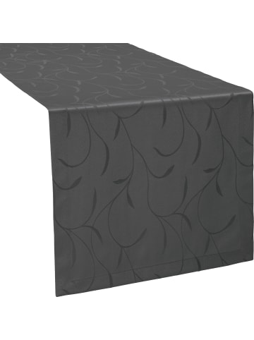 Erwin Müller Jacquard Tischläufer Remscheid in anthrazit