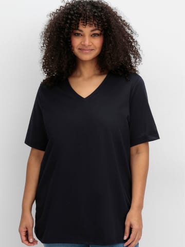 sheego T-Shirt in tiefblau