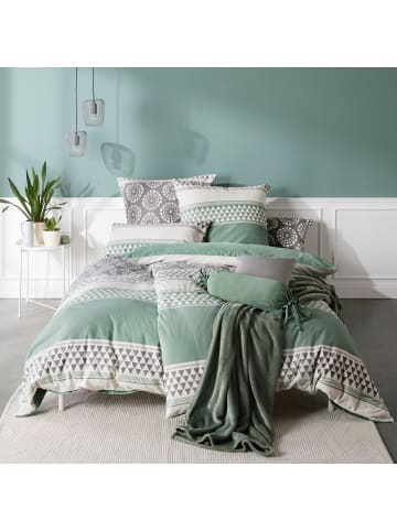 Erwin Müller Fein Biber Kissenbezug in jade-grau