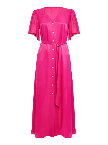 Threadbare Sommerkleid THB Salad Satin Midi in Pink