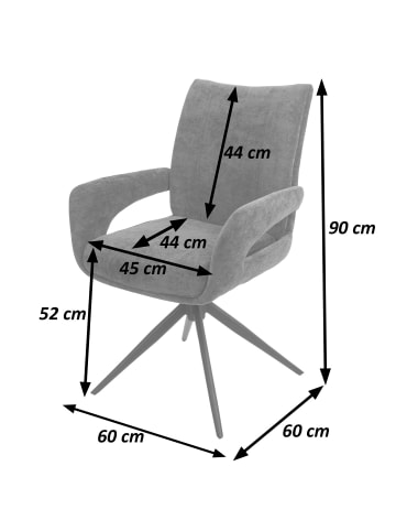 MCW Esszimmerstuhl O78, Graublau