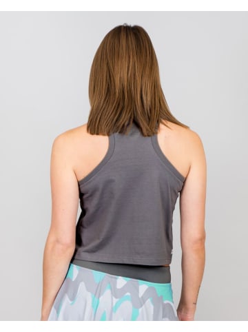 BIDI BADU Good Vibes Logo Chill Tank" in Grau/aqua