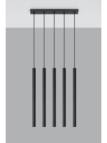 Licht-Erlebnisse Pendelleuchte EEK E (B)2.5 x (L)45 x (T)100 cm in Schwarz
