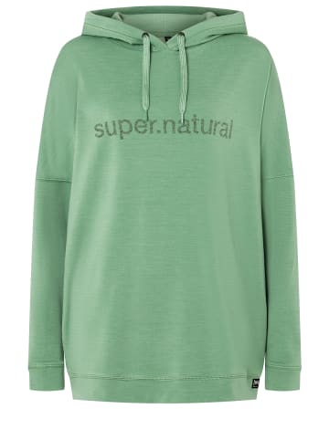 super.natural Merino Hoodie in grün