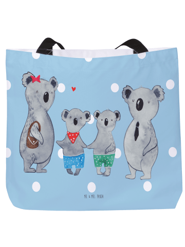 Mr. & Mrs. Panda Shopper Koala Familie zwei ohne Spruch in Blau Pastell