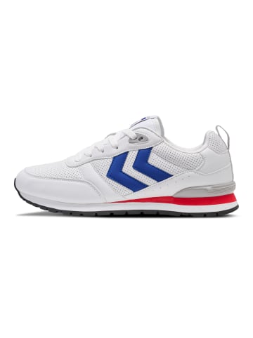 Hummel Sneaker Monaco 86 Perforated in WHITE/BLUE/RED