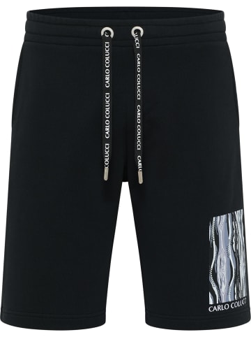 Carlo Colucci Sweatshorts De Pasquale in Schwarz