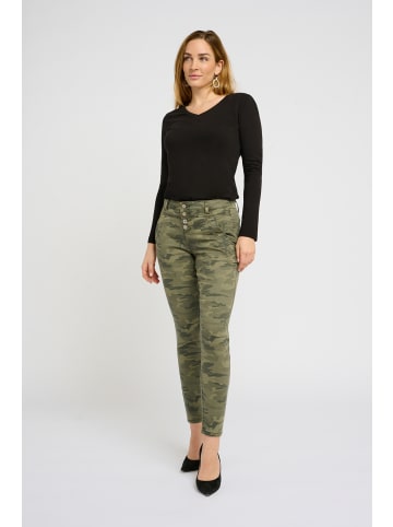 Cream Jeans CRPenora Regular fit in Sea Green Printed Camouflage