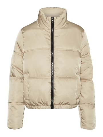 Noisy may Kurze Puffer Stepp Übergangsjacke ohne Kapuze NMANNI in Beige