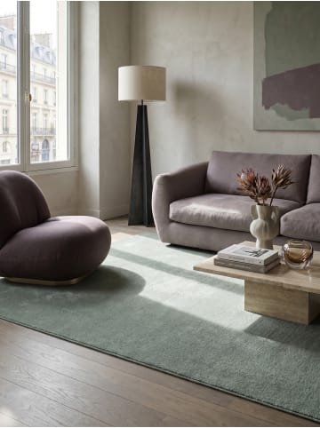 KADIMA DESIGN Läufer Uni rutschhemmend pflegeleicht Wohnzimmer Schlafzimmer Flur in Grün