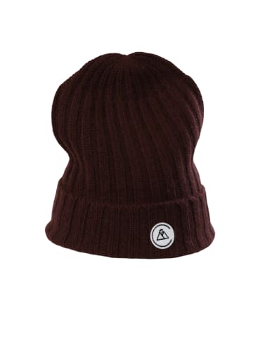 CASH-MERE.CH Bio Rib Mütze in Zinnoberrot