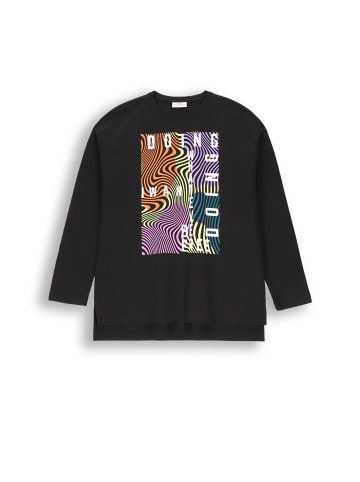 Coccodrillo T-Shirt mit langen Ärmeln in schwarz