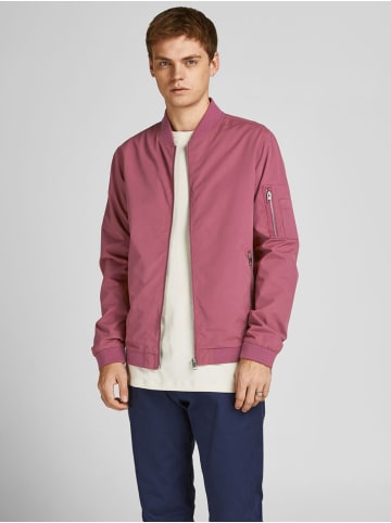 Jack & Jones Leichte Bomber Jacke Plus Size Große Übergrößen JJERUSH in Rosa