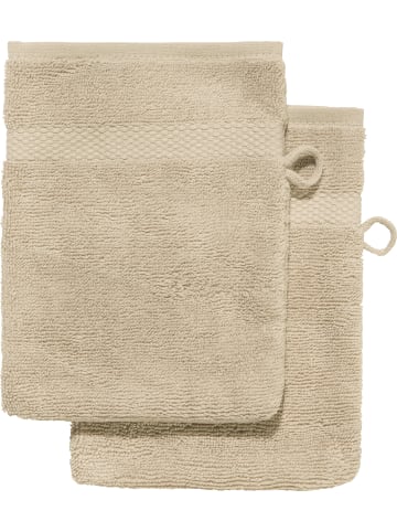 Erwin Müller Frottier Waschhandschuh 2er-Pack Sindelfingen in cappuccino