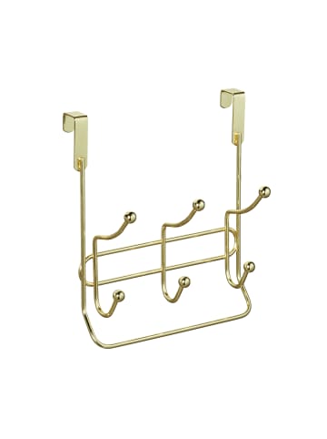 relaxdays 4 x Türgarderobe in Gold - (B)20,5x (H)23,5 x (T)9,5 cm