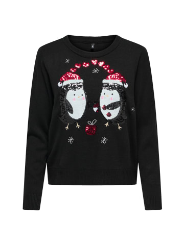 ONLY Pullover 'Xmas Shine' in schwarz