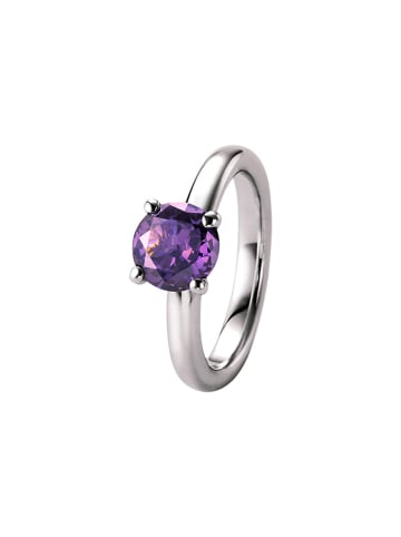 Giorgio Martello Milano Ring Mit Lavendelfarbigem Zirkonia in Lavendel