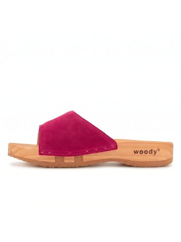 Woody Sandale in fuchsia