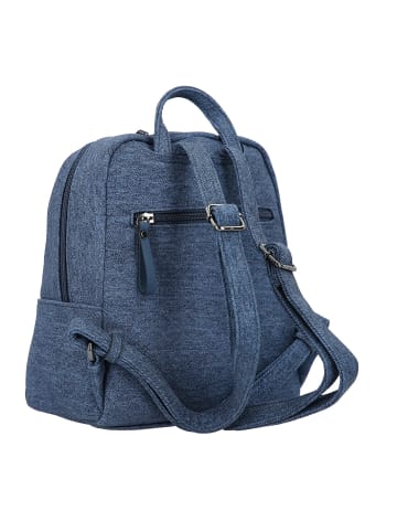 Tom Tailor Tamara City Rucksack 22 cm in mixed denim blue