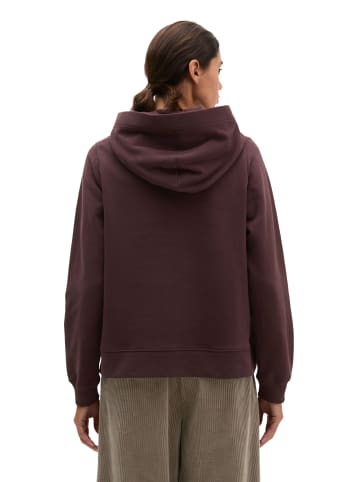 Marc O'Polo Hoodie relaxed in Black Cherry