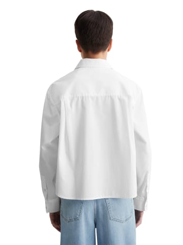 Marc O'Polo Langarm-Bluse cropped in Weiß