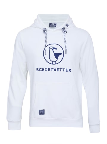 SCHIETWETTER Hoodie "Fritz Stick" in white
