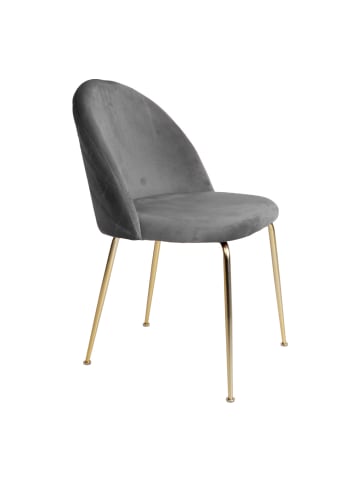 ebuy24 Esszimmerstuhl Geles Grau 2er Set