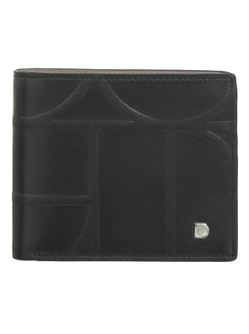 DuDu Up! Geldbörse RFID Schutz Leder 10.5 cm in black-taupe