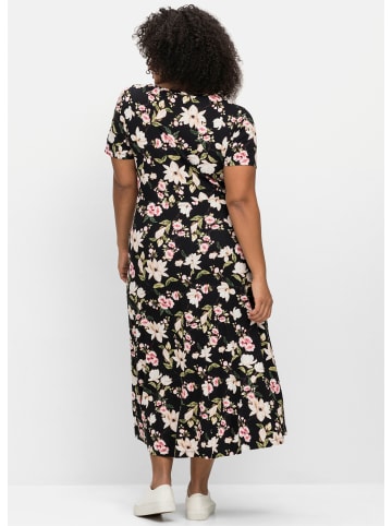 sheego by Joe Browns Jerseykleid in schwarz-gemustert