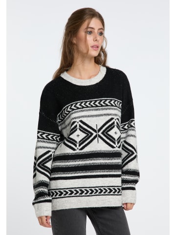 IZIA Damen Strickpullover in Schwarz