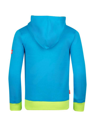 Trollkids Hoodie Pullover mit Kapuze "Troll" in Hellblau/Limette/Nachtblau