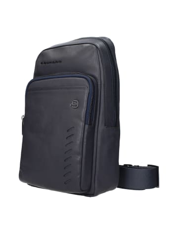 Piquadro Blau Leder Umhängetasche