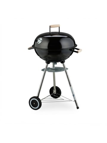 relaxdays Kugelgrill in Schwarz - Ø 44 cm