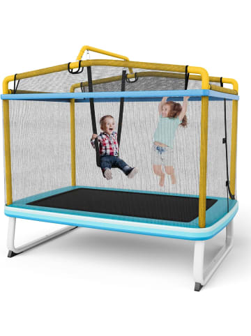 COSTWAY 3 in 1 Trampolin in Gelb