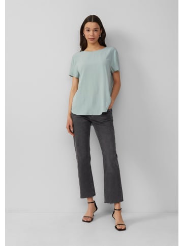 QS Bluse kurzarm in Grün