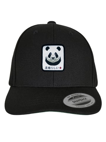 F4NT4STIC Snapback Cap Panda in schwarz