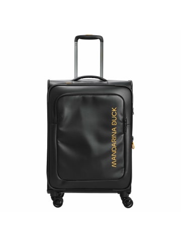 Mandarina Duck ECO - 4-Rollen-Trolley M 67 cm erw. (black) in schwarz