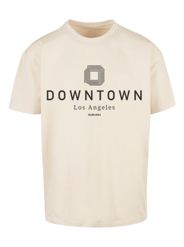 F4NT4STIC Heavy Oversize T-Shirt Downtown LA OVERSIZE TEE in sand