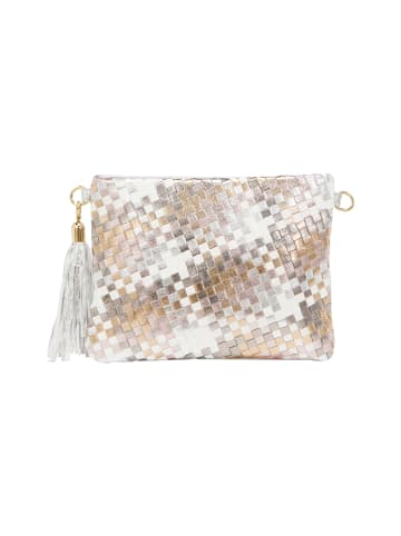 faina Women Shoulder Bag in White Gold