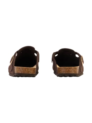 Divine Factory Boreal Leder Pantoletten Braun