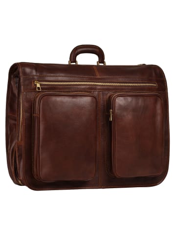 piké Kleidersack echt Leder in braun