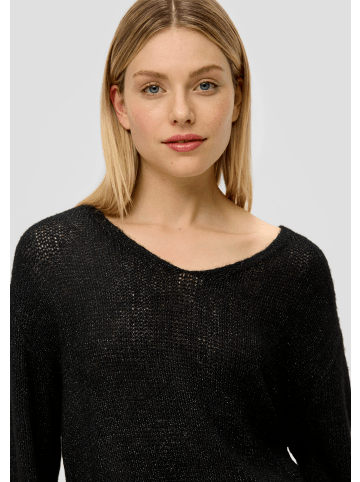 s.Oliver Strickpullover langarm in Schwarz