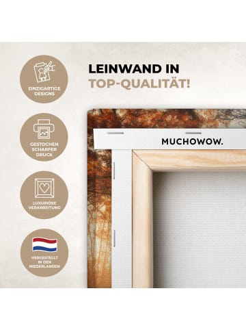 MuchoWow Leinwand bilder Waldweg (BxH)