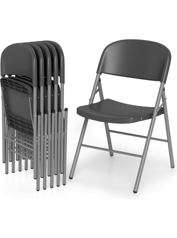 COSTWAY Klappstühle 6er Set in Grau